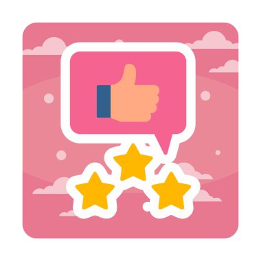 Basit Düz İnceleme simgesi vektör çizimi