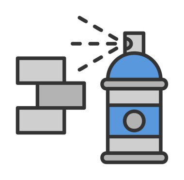 Graffiti web simgesi, vektör illüstrasyonu 