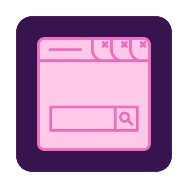 Basit Arama Çubuğu vektör illüstrasyon tasarımı