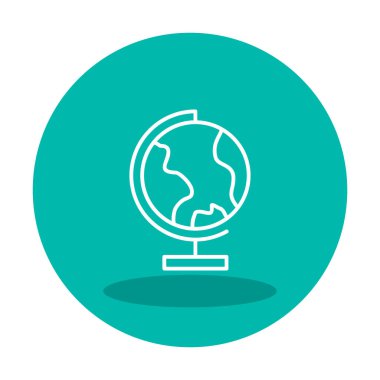 dünya ikonu vektör illüstrasyon tasarımı