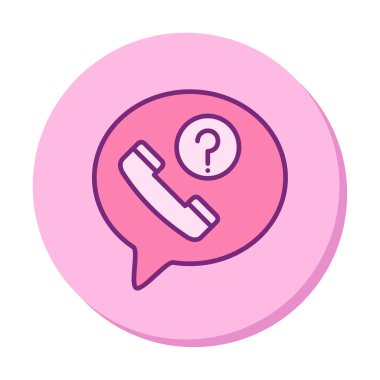 Basit kaçırılan çağrı simgesi, vektör illüstrasyonu