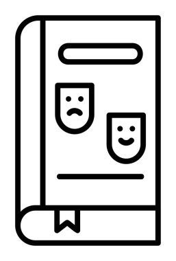 Çizgi Roman simgesi, vektör illüstrasyonu  