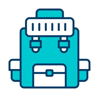 Askeri Sırt Çantası vektör çizimi