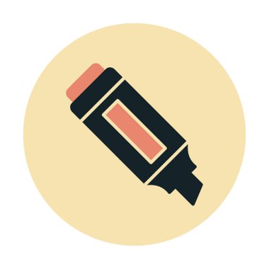 İşaretleyici. Web simgesi basit illüstrasyon                       