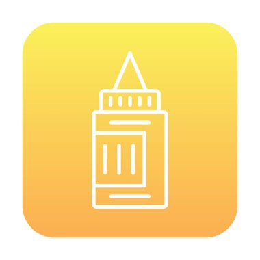 Boya tüpü. Web simgesi vektör illüstrasyonu  