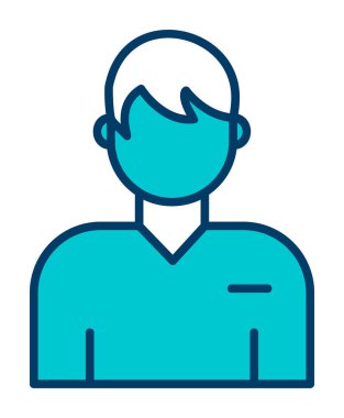 Kullanıcı Web simgesi, vektör illüstrasyonu 