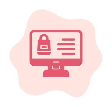 ekran simgesi, vektör illüstrasyonunu izle