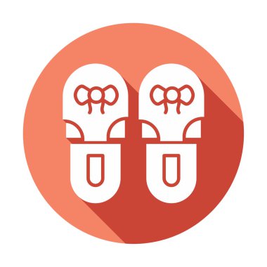 Basit Terlik simgesi, vektör illüstrasyonu