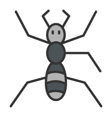 Böcek ikonu. vektör illüstrasyonu