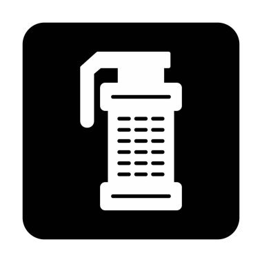 Smoke Grenade web simgesi, vektör illüstrasyonu