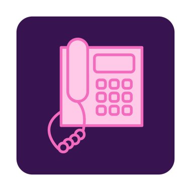 telefon düzlüğü simgesi. vektör illüstrasyonu