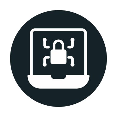 bilgisayar kilidi vektör illüstrasyonu 