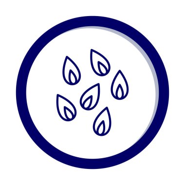 Çiçek Yaprakları simgesi, vektör illüstrasyonu  