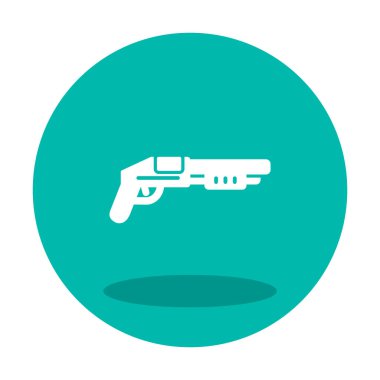 Pompalı düz simge, vektör illüstrasyonu