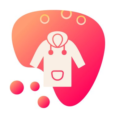 Yağmurluk Web simgesi, vektör illüstrasyonu