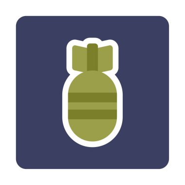 Hava Bombası web simgesi, vektör illüstrasyonu  