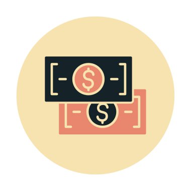 para düz simgesi, vektör illüstrasyonu