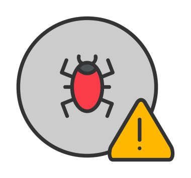 CD virüs ikon vektör illüstrasyonu