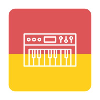 Sentezleyici simgesi vektör illüstrasyon tasarımı