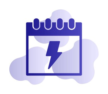 Takvim simgesi, vektör illüstrasyonu basit tasarım