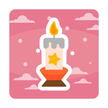 Mum web simgesi, vektör çizim