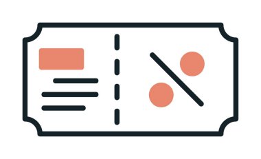 Hediye çeki web simgesi, vektör illüstrasyonu 