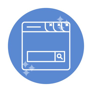 Basit Arama Çubuğu vektör illüstrasyon tasarımı