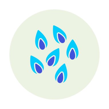 Çiçek Yaprakları simgesi, vektör illüstrasyonu  