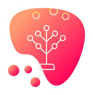 Basit filogenetik simge, vektör illüstrasyonu