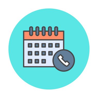 Takvim simgesi, vektör illüstrasyonu basit tasarım