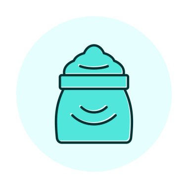 Şeker düzlüğü simgesi, vektör illüstrasyonu  