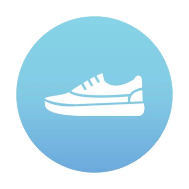 spor ayakkabı ikonu vektör illüstrasyonu 