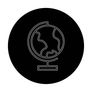 dünya ikonu vektör illüstrasyon tasarımı