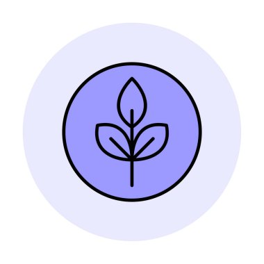 Yaprak logosu tasarımının vektör çizimi. Ekoloji kavramı 