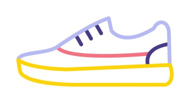 spor ayakkabı ikonu vektör illüstrasyonu 