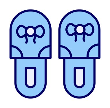 Basit Terlik simgesi, vektör illüstrasyonu