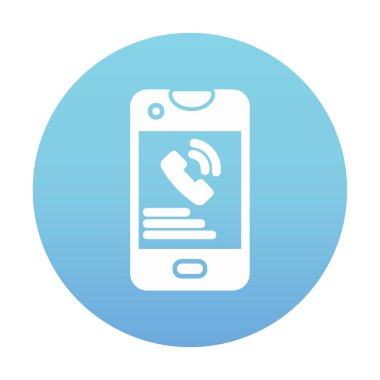 Telefon var. simge vektör illüstrasyon tasarımı