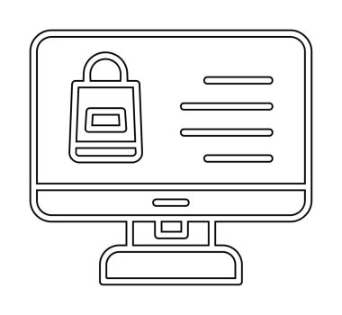 ekran simgesi, vektör illüstrasyonunu izle