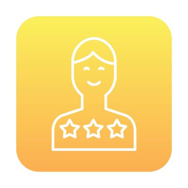 Müşteri memnuniyeti derecelendirme simgesi, vektör illüstrasyonu  