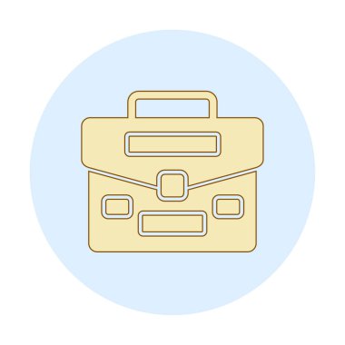 Portföy düz vektör simgesi