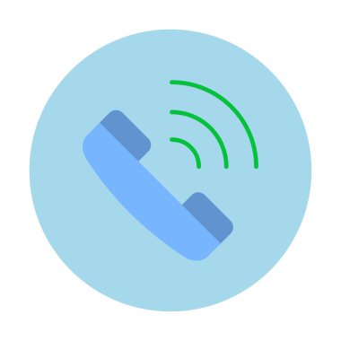 Telefon var. simge vektör illüstrasyon tasarımı