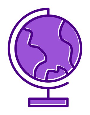 dünya ikonu vektör illüstrasyon tasarımı