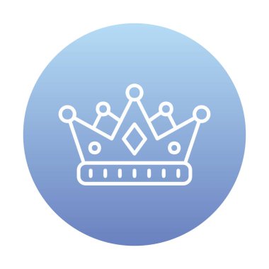 Taç. Web simgesi basit illüstrasyon