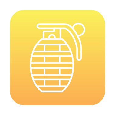 El bombası ağ simgesi, vektör illüstrasyonu