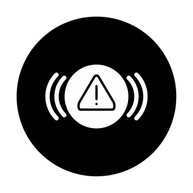 uyarı işareti simgesi, vektör illüstrasyonu  