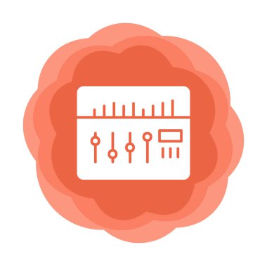 Modern Ses Karıştırıcı simgesinin vektör çizimi              