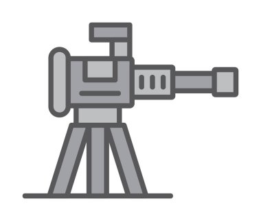 Makine Tüfeği vektör illüstrasyonu