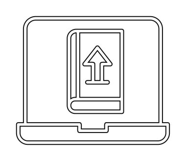 Simge işareti vektör çizim upload