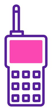 walkie talkie modern ikon vektör çizimi                                