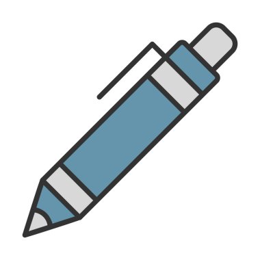 Kalem simgesi, vektör illüstrasyonu. düz tasarım biçimi 